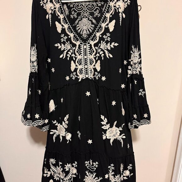 Johnny Was Arzella Knit Easy Tiered Dress - 2X - Picture 2 of 6